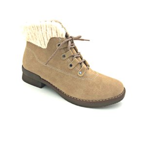 Bota Piccadilly Nobuck Bege Com Pelo 734012