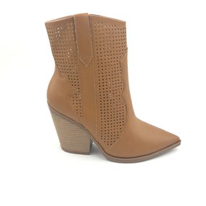 Bota Ramarim Country Caramelo Salto Grosso Bico Fino