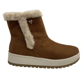 Bota Via Marte Caramelo 25900710 Cano Curto Camurça Pelo