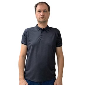 Camisa Fideli Polo Giorno Algodão Pima Preta PR1305156