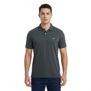 Camisa Polo Masculina Sallo Slim Pérgula 0083 Chumbo