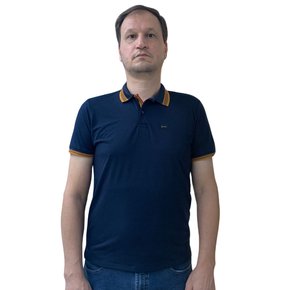 Camisa Sallo Gola Polo Slim Azul Marinho 7163