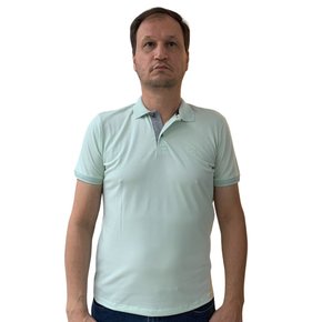 Camisa Sallo Gola Polo Slim Básica Verde 4711