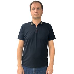 Camisa Sallo Gola Polo Slim Preta 7538