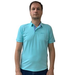 Camisa Sallo Gola Polo Slim Verde 7212