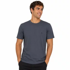 Camiseta Masculina Sallo Slim Chumbo 8176 Algodão Peruano