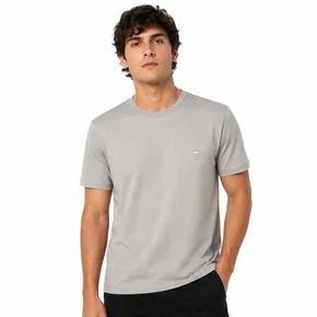 Camiseta Masculina Sallo Slim Fit Cinza 1157