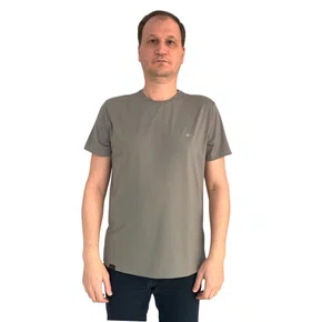 Camiseta Sallo Slim Manga Curta Verde Musgo 1157