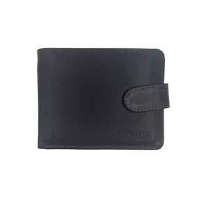 Carteira Couro Ferracini com Fecho Marrom 396