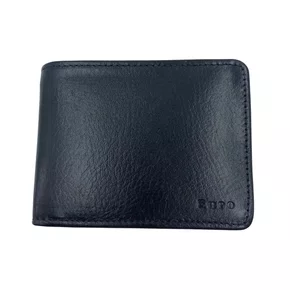 Carteira Euro Couro Masculina Preta