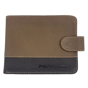 Carteira Ferracini Couro Masculina Marrom 387