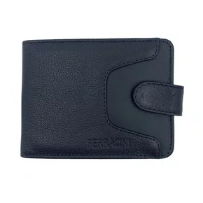 Carteira Ferracini Couro Masculina Preta 393