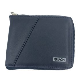 Carteira Ferracini Couro Masculina Zíper 270