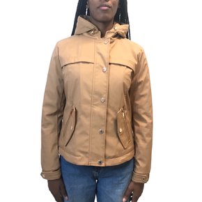 Casaco Alpelo Curto com Capuz Bege 20900071