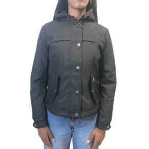 Casaco Alpelo Curto com Capuz Preta 20900071