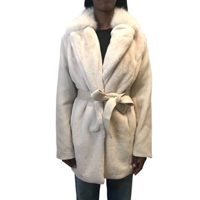 Casaco Alpelo Lã Médio com Pelo Blush 20800058