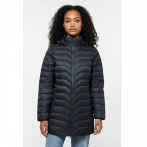 Casaco Feminino Pluma de Pato Alpelo Pesponto Preto 20500057