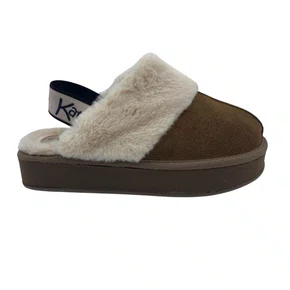 Chinelo de Quarto Katurê Feminino Flatform Pelo Marrom 450