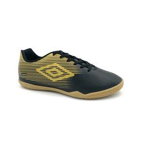 Chuteira Futsal Indoor Umbro F5 Light Preto/Dourado