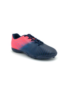 Chuteira Society Infantil Umbro Vibe Jr. Azul/Coral
