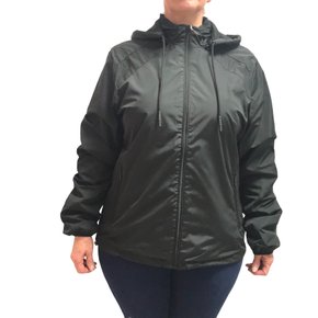 Corta Vento Dunialin Plus Size com Capuz Removível Preta 2237