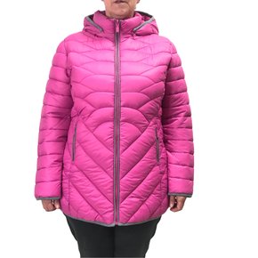 Jaqueta Alpelo Plus Size Capuz Removível Rosa 20700054
