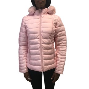 Jaqueta Dunialin com Capuz Removível Rosa Claro 2212