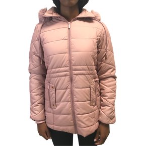 Jaqueta Dunialin Toca Removível com Pelo Rosê 2219