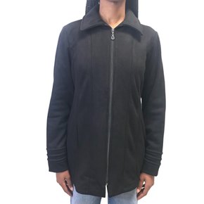 Jaqueta Erva Daninha Média Suede Preta 1J102