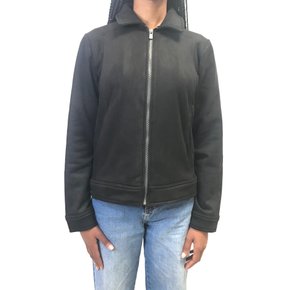 Jaqueta Erva Daninha Suede Curta Preta 1J103