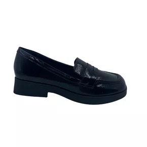 Loafer Piccadilly Verniz Preto 663003 Palmilha OrthoLite