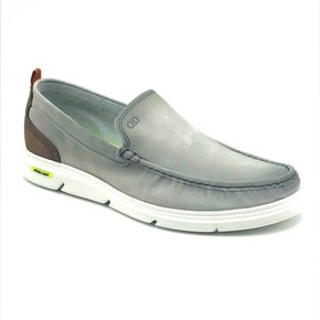 Mocassim Democrata Masculino Couro Cinza 252202
