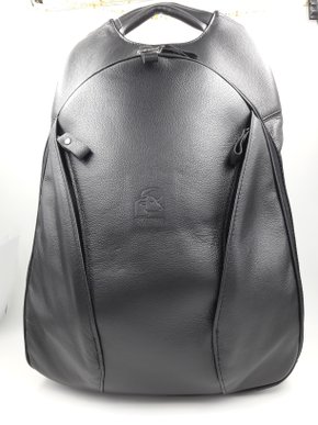 Mochila Couro Natural Expopelly Preta 054