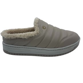 Mule Kolosh com Pelo Flatform Bege 4163