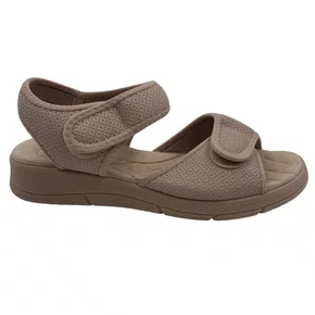 Sandália Anabela Hello Esporão Piccadilly Nude 571003