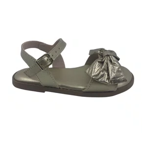 Sandália Baby Menina Laço Mini Sua Cia Dourada 00715