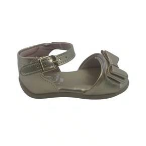 Sandália Bebê Menina Mini Sua Cia Dourada 41012