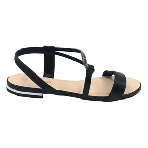 Sandália Bebecê Rasteira Calce Fácil Verniz Preta 1028466