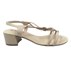 Sandália Bebecê Salto Bloco Calce Fácil Nude 5218407