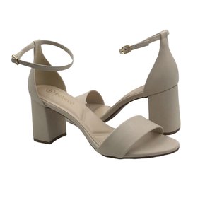 Sandália Bebecê Salto Médio Aveia Calcanhar Fechado 6025165