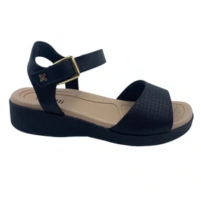 Sandália Calce Fácil Arco Soft Softli Preta 10268