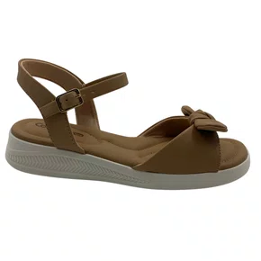 Sandália Comfortflex Bege com Laço 2634404