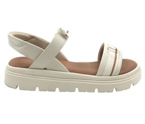 Sandália Comfortflex Flatform Bege Claro 2446403