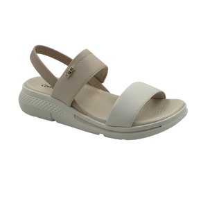 Sandália Comfortflex Papete Calce Fácil Bege 2368403