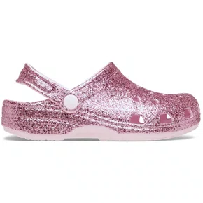 Sandália Crocs Original Infantil Chunky Glitter Rosa 21194