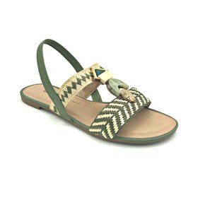 Sandália Dakota Rasteira Calce Fácil Verde Pedra 7402