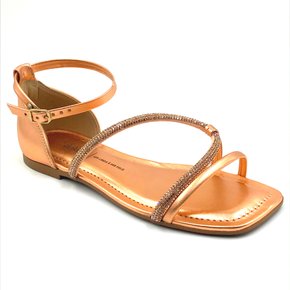 Sandália Dakota Rasteira Rosê com Strass 6513