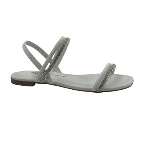 Sandália Dakota Rateira com Strass Branca 6972
