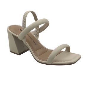 Sandália Dakota Salto Bloco Nude 6902