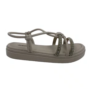 Sandália Flatform Mississipi Calce Fácil Bege 773